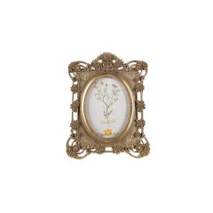   Arany színű rózsás képkeret 18x2x24cm, műanyag – Clayre-Eef