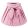 Lámpaernyő rózsaszín-fehér pöttyös textil, 25x16cm, masnis