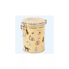 Fémdoboz csatos, dia95x130mm Cats – The Box