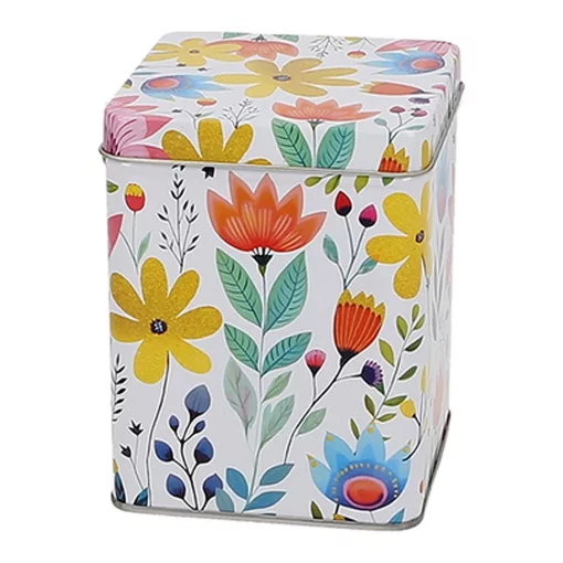 Fémdoboz,88x88x113mm, 200g, Flowers – The Box