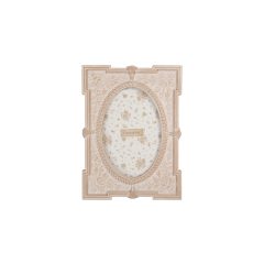   Antik pink rózsás képkeret 15x2x21/10x15cm, műanyag – Clayre-Eef