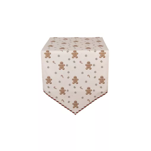 Asztali futó 50x160cm, 100% pamut, Classic Gingerbread Magic – Clayre-Eef