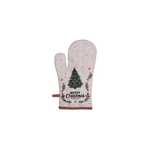 Edényfogó kesztyű 18x30cm, 100% pamut, Traditional Christmas Harmony – Clayre-Eef