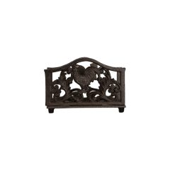   Öntöttvas szalvétatartó kakasos, 17x6x12cm – Clayre-Eef