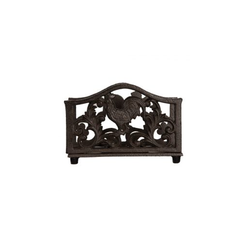 Öntöttvas szalvétatartó kakasos, 17x6x12cm – Clayre-Eef