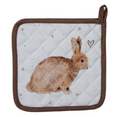 Edényalátét 20x20cm, 100% pamut, Bunnies in Love