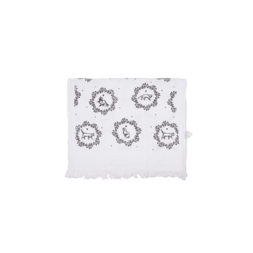 Konyhai kéztörlő 40x66cm, pamut, Lovely Grey Cat – Clayre-Eef