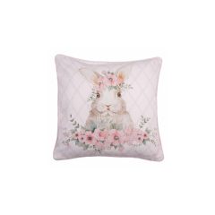   Párnahuzat 40x40cm, 100% pamut, Flower Easter Bunny – Clayre-Eef