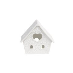   Fehér házikó mécsestartó,7x8x9cm, kerámia – Clayre-Eef
