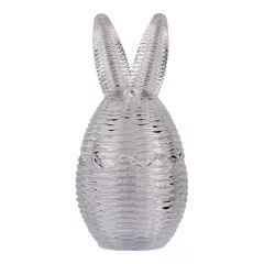 Nyuszifejes bonbonier, 8x17cm, csíkos üveg – Clayre-Eef