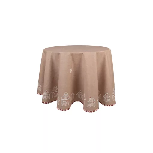 Asztalterítő 170cm, 100% pamut, Gingerbread Bliss – Clayre-Eef