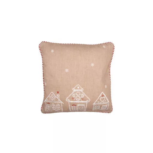 Párnahuzat 40x40cm, 100% pamut, Gingerbread Bliss – Clayre-Eef