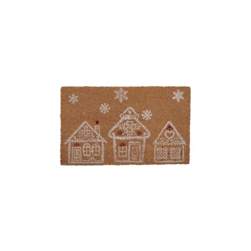 Lábtörlő 75x45cm, kókusz-PVC, Gingerbread Bliss – Clayre-Eef