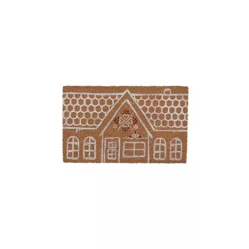 Lábtörlő 75x45cm, kókusz-PVC, Gingerbread Bliss – Clayre-Eef