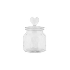 Tárolóüveg szíves, 11x16cm – Clayre-Eef