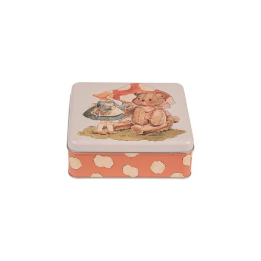 Fémdoboz 17x17x6cm, macis kislányos – Clayre-Eef