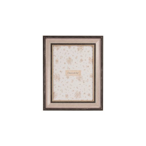 Fa jellegű képkeret, barna-bézs, 16x2x21cm/10x15cm, műanyag – Clayre-Eef