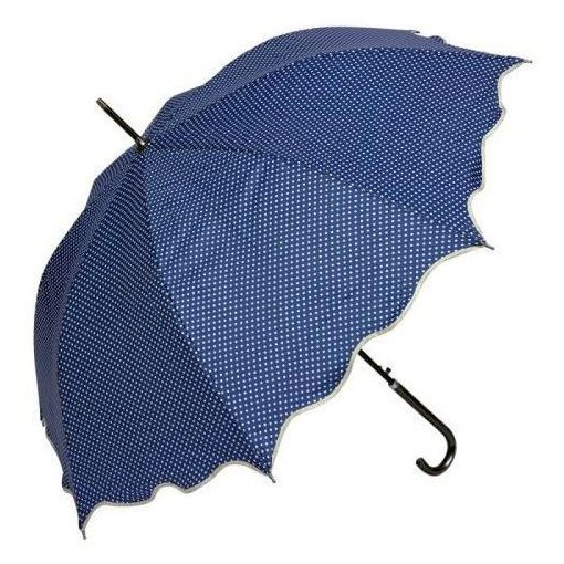 Pöttyös esernyő hullámos szélű, átmérő 98cm, kék