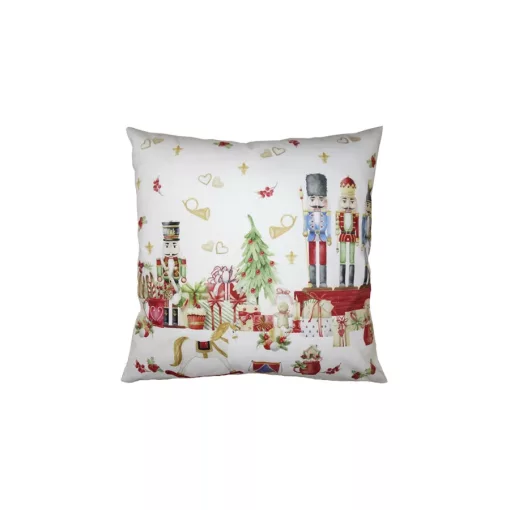 Textil párnahuzat,45x45cm, 100% polyester, diótörős – Clayre-Eef