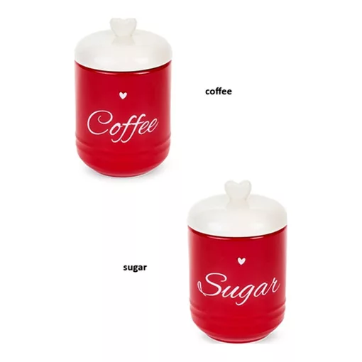 Kerámia konyhai tárolóedény 9,9x9,9x15cm, 500ml, Coffee – Nuvole di Stoffa