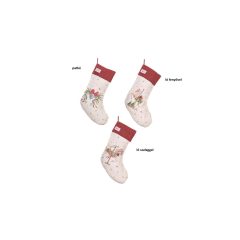   Textil kandallócsizma 40x20cm, pamut, Giostra, ló szalaggal – Nuvole di Stoffa