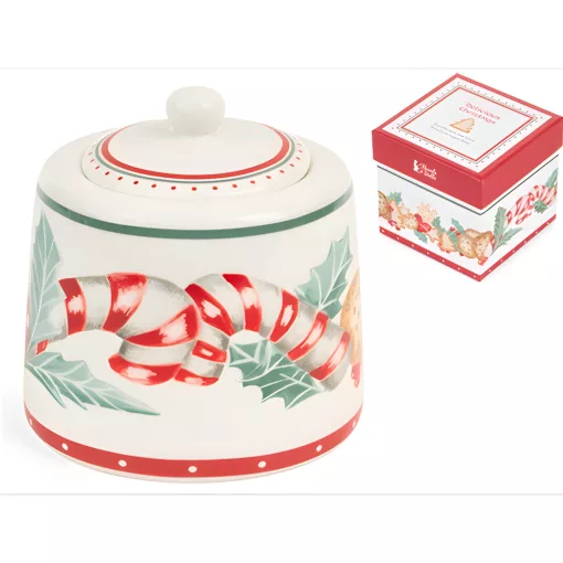 Porcelán cukortartó 270 ml, dobozban, Delicious Christmas – Nuvole di Stoffa