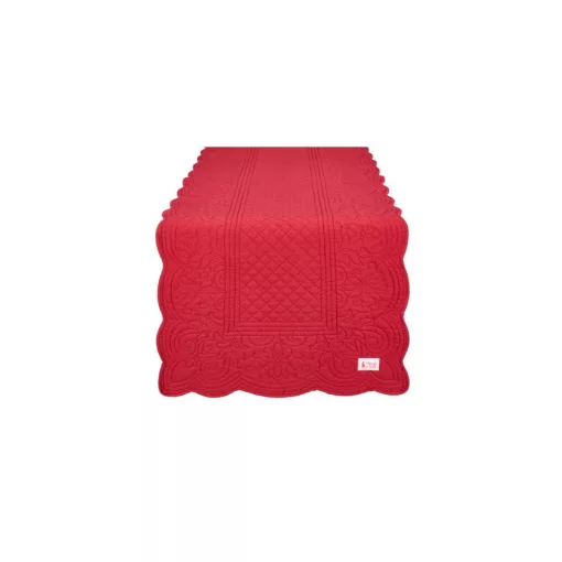 Piros steppelt asztali futó 40x130cm – Nuvole di Stoffa