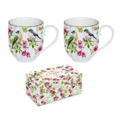 Porcelán bögreszett 2db-os 350ml, dobozban, Spring Time
