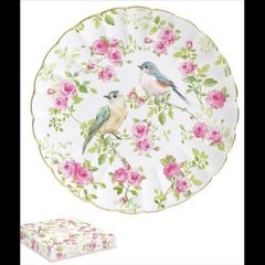 Porcelán desszerttányér 19cm dobozban, Spring Time