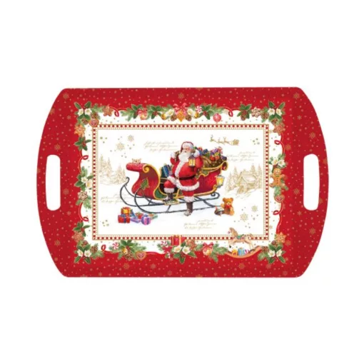 Műanyag tálca 52x35cm, Christmas Memories – Easy Life-Nuova