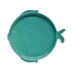   Porcelán desszerttányér 22,5x20,5 cm, halforma, Sea Friends