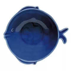 Porcelántál 19,5x17,5cm, halforma, Sea Friends