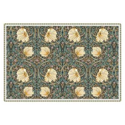 Műanyag tányéralátét 45x30cm, William Morris Black