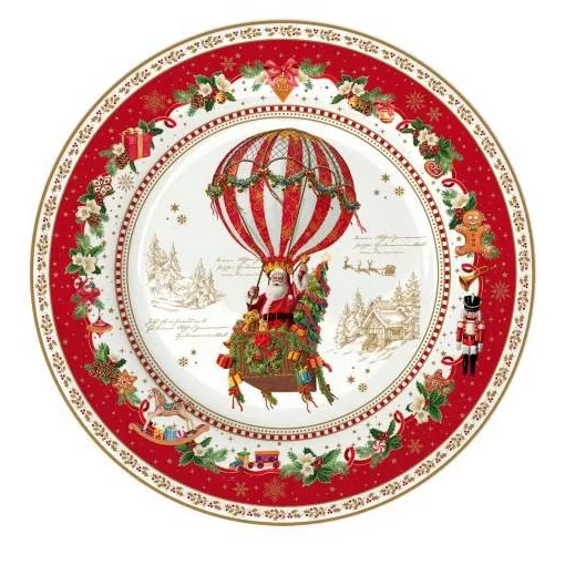 Porcelán desszerttányér 19cm, Christmas Memories