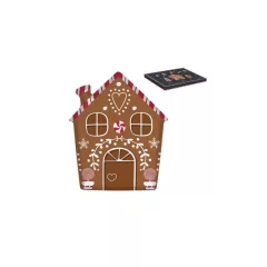   Porcelántál 21x25,5cm, dobozban, Gingerbread – Easy Life-Nuova