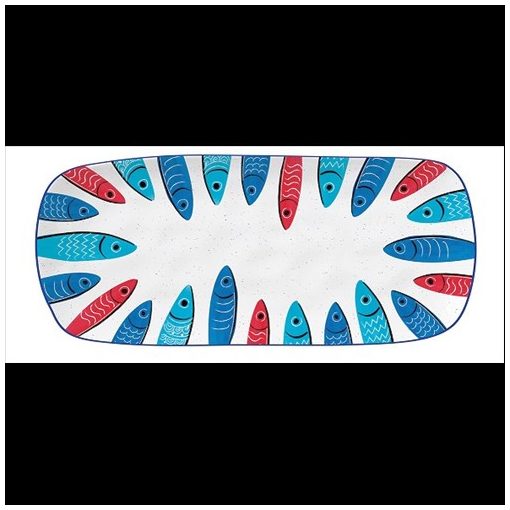 Porcelántálca 40x17,5cm, Sardine's Party