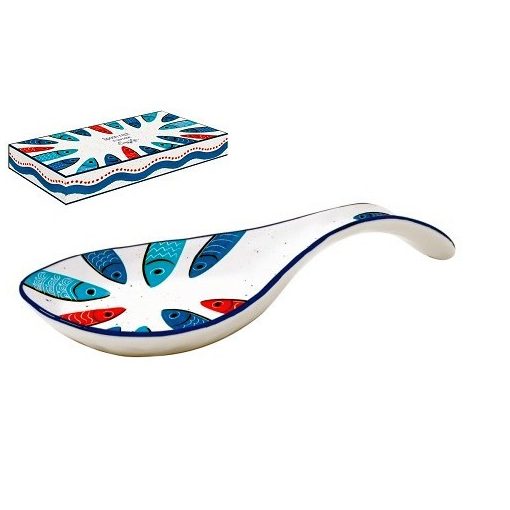 Porcelán fakanáltartó 26x12cm dobozban, Sardine's Party