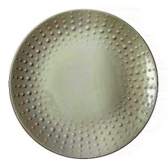 Porcelán desszerttányér 16cm, Drops White