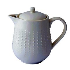 Porcelán teáskanna 800ml, Drops White