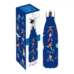   Easy Life-Nuova Duplafalú rozsdamentes acél hőtartó útipalack 500ml, Sports