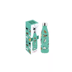   Duplafalú rozsdamentes acél hőtartó útipalack 500ml, The Cats – Easy Life-Nuova