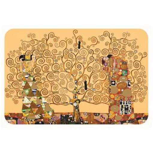 Műanyag tányéralátét 45x30cm, Klimt: Életfa-The Kiss-Beteljesülés