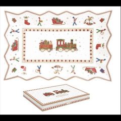 Porcelántálca 35x23cm, dobozban, Polar Express