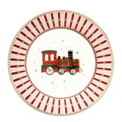 Porcelán desszerttányér 19cm, Polar Express