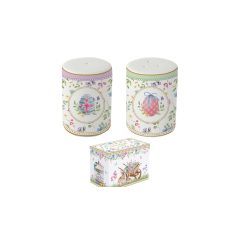   Porcelán só-borsszóró szett, 7cm, dobozban, Spring Bloom – Easy Life-Nuova
