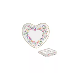  Porcelán szívtálca 20x19cm, dobozban, Mon Amour – Easy Life-Nuova