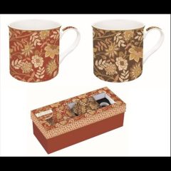   Porcelán bögreszett 2db-os,300ml, dobozban, Atmosphere, Fleurs Des Reves