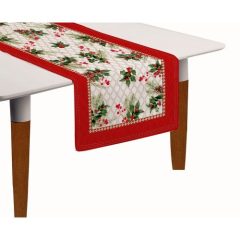   Asztali futó 45x140cm, 2 db-os,100% pamut, Christmas Berries