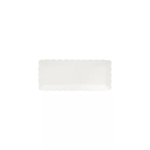 Porcelántálca 36x15,5cm, Fleuri white – Easy Life-Nuova