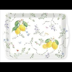 Easy Life-Nuova Műanyag tálca 33x22cm, Fleurs et Citrons